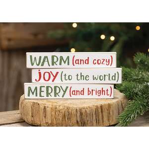 Merry (and Bright) Mini Stick, 3 Asstd.