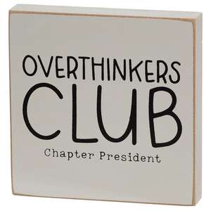 Overthinkers Club Square Block, 2 Asstd.