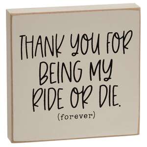 My Ride or Die Square Block, 2 Asstd.