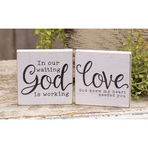 God Knew My Heart Square Block, 2 Asstd.