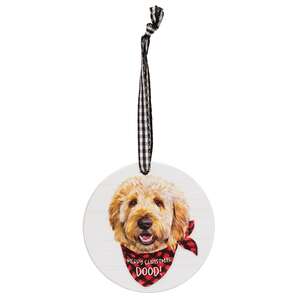 Winter Wonder-Lab Round Ornament, 3 Asstd.