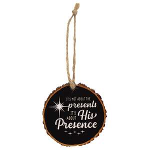 Nativity Wood Slice Ornament, 3 Asstd.