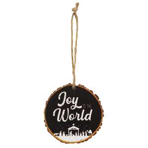 Nativity Wood Slice Ornament, 3 Asstd.
