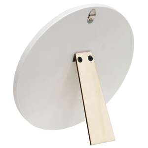 The Weary World Rejoices Nativity Round Easel Sign