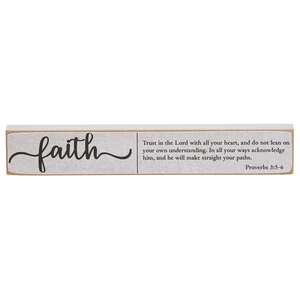 Faith, Hope, Love Bible Verse Mini Stick, 3 Asstd.