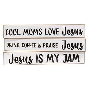 Cool Moms Love Jesus Mini Stick, 3 Asstd. 37448;