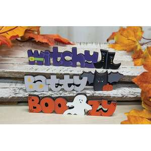 Boozy, Witchy, Batty Cutout Word Sitter, 3 Asstd.