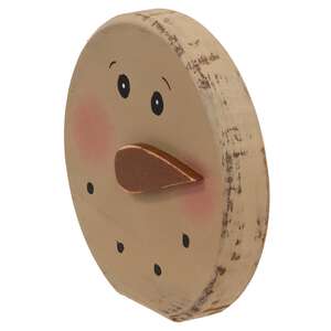 Distressed Wooden Blushing Snowman Sitter, 2 Asstd.