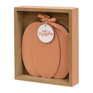 Sweaters and Blue Jeans Box Sign with Hello Pumpkin Easel, 2/Set 37547;