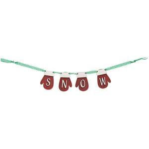 "Snow" Mittens Garland