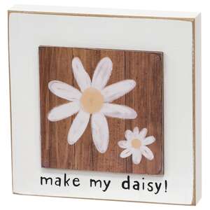 Bloom As You Are Daisy Layered Block, 3 Asstd.