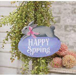 Happy Spring Bunny on Egg Hanger