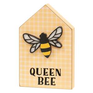 Queen Bee Plaid Block Sitter 37619;