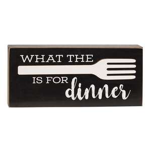 What the Fork is For Dinner Box  Sign 37669;