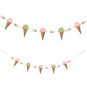 Wooden Beaded Ice Cream Garland 37683;
