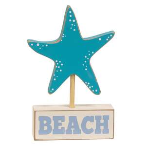 Starfish on "Beach" Wooden Sitter 37688;