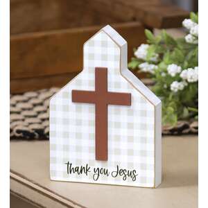 Thank You Jesus Church Block Sitter
