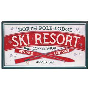 North Pole Lodge Ski Resort Metal Sign 60463;