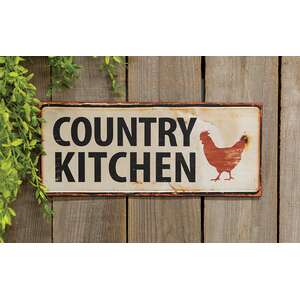 Country Kitchen Metal SIgn