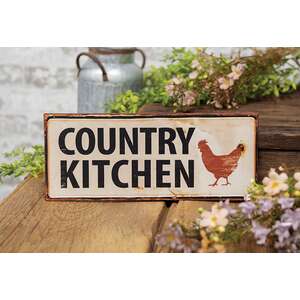 Country Kitchen Metal SIgn