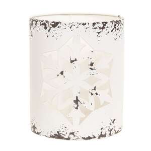 Distressed Metal Snowflake Buckets, 3/Set 70140;