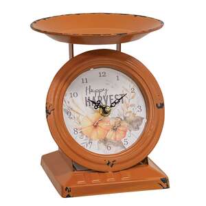 Vintage Happy Harvest Old Town Scale Clock 75053;