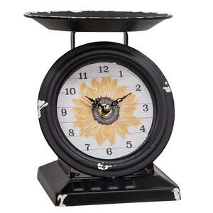 Vintage Sunflower Old Town Scale Clock 75056;