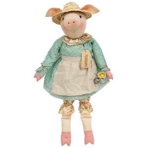 Penelope Pig Doll with Watering Can