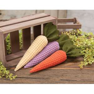 3 Set - Waffle Weave Chenille Carrots