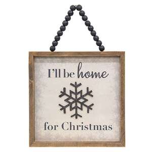 Snow Place Like Home Beaded Framed Sign, 2 Asstd. 35650;