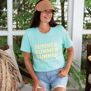 Summer Time T-Shirt, Heather Mint L135;