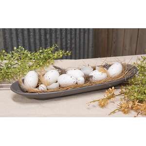 White Speckled Eggs in Box