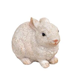 White Resin Bunny, 4 Asstd.
