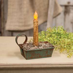 Colonial Rust Green Taper Pan