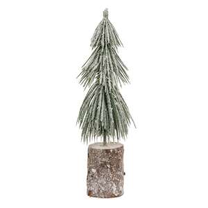 Snowy Long Needle Pine Tree, 10.5" 18409;