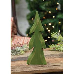 Distressed Wooden Pine Tree Sitter