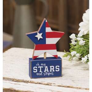 Oh My Stars and Stripes Americana Star on Base