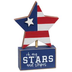 Oh My Stars and Stripes Americana Star on Base