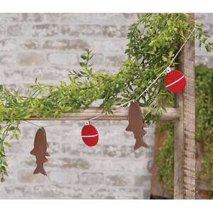 Fish & Bobber Wooden Mini Garland