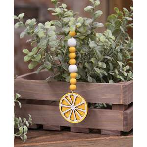 Lemon Icon Beaded Ornament