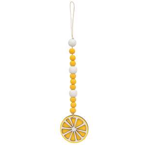 Lemon Icon Beaded Ornament
