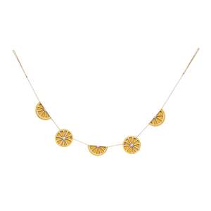 Wooden Lemon Slices & Wedges Mini Garland