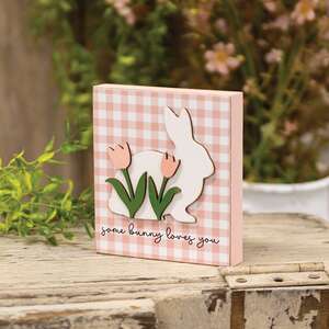 Some Bunny Loves You Bunny & Tulip Block