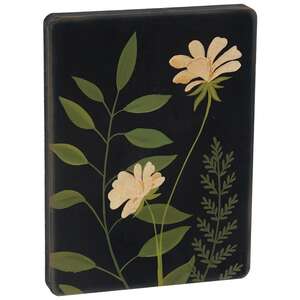 Flowers & Ferns Hanging Wood Plaque, 3 Asstd.