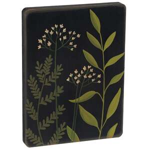 Flowers & Ferns Hanging Wood Plaque, 3 Asstd.