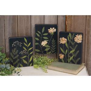 Flowers & Ferns Hanging Wood Plaque, 3 Asstd.