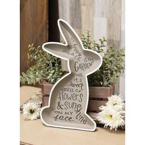 Bunny Words Wooden Tray