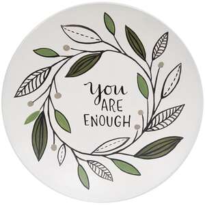 You Are Enough Leaf Plate, 3 Asstd.