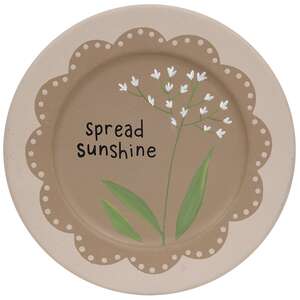 Spread Sunshine Floral Lace Plate, 3 Asstd.