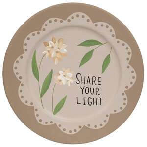Spread Sunshine Floral Lace Plate, 3 Asstd.